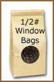Half Pound Window Bags